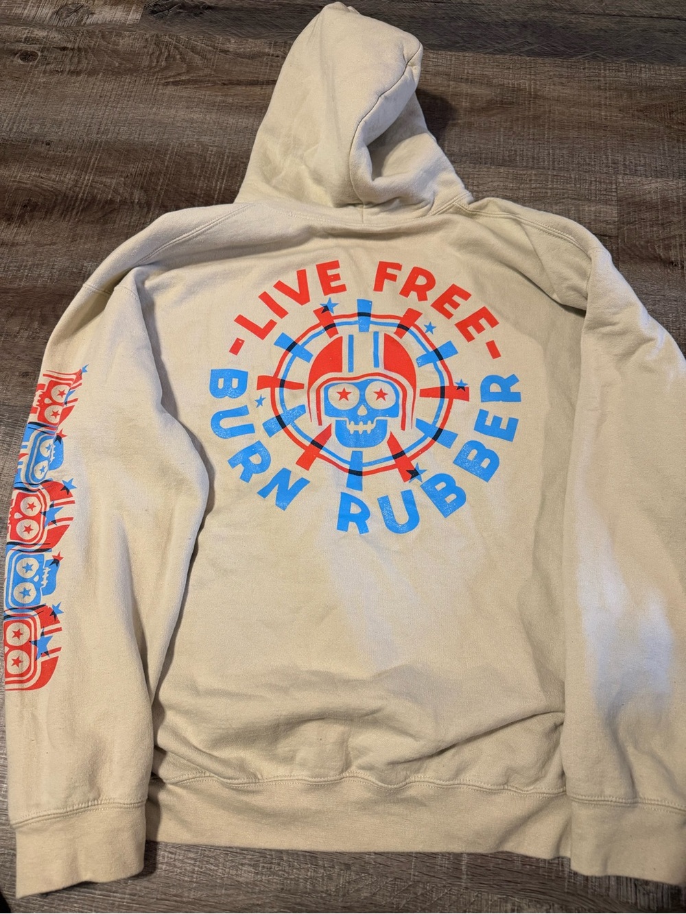 Grunt Style ‘Live Free Burn Rubber’ Graphic Hoodie
